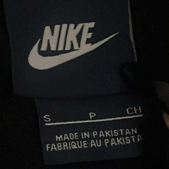 Nike Blue Label Jacket Zip Up Size Small Embroidered Swoosh Black - Picture 6 of 6